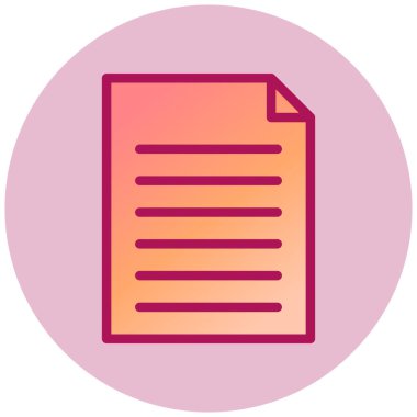 Dosya. Web simgesi basit illüstrasyon