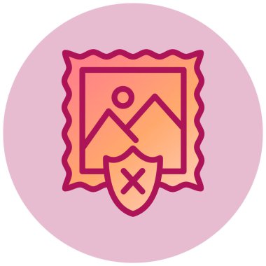 Güzel bir simgenin vektör illüstrasyonu