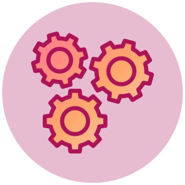 Ayarlar. Web simgesi basit illüstrasyon