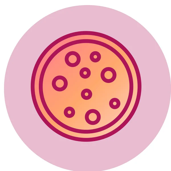 Cream Biscuit Simple Icon Vector Illustration — 图库矢量图片