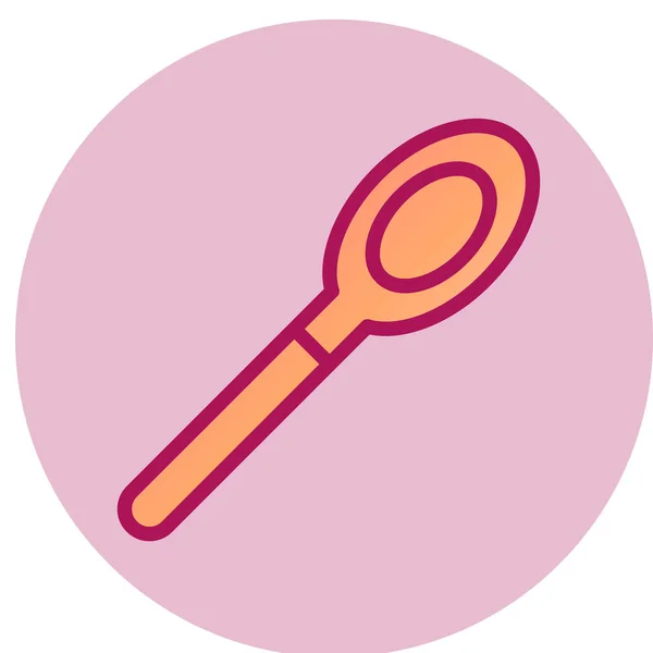 Spoons Simple Icon Vector Illustration — Vetor de Stock