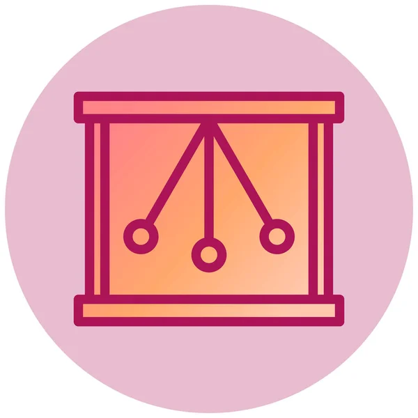 Pendulum Simple Icon Vector Illustration — Stock Vector