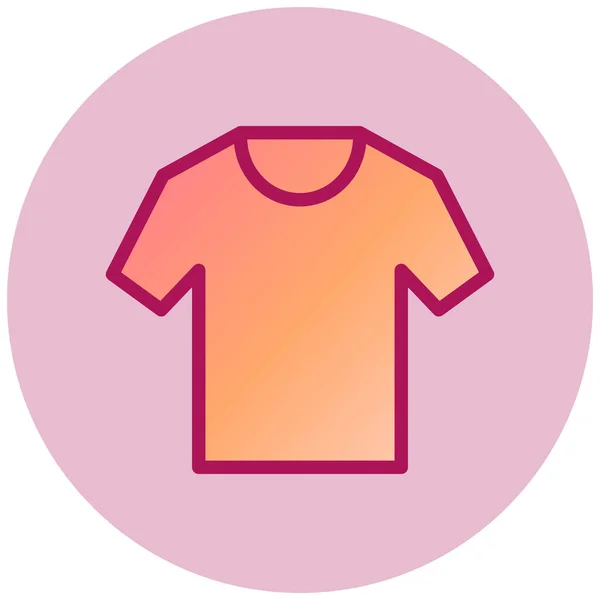 Maglietta Icona Web Semplice Illustrazione — Vettoriale Stock