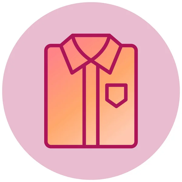 Camisa Ícone Web Ilustração Simples —  Vetores de Stock