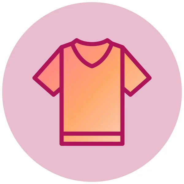 Shirt Ícone Web Ilustração Simples — Vetor de Stock