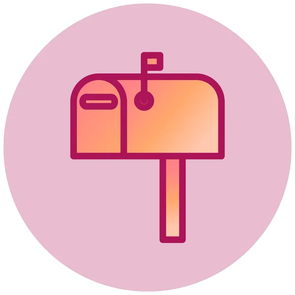 Letterbox Web Icon Vector Illustration — Vettoriale Stock