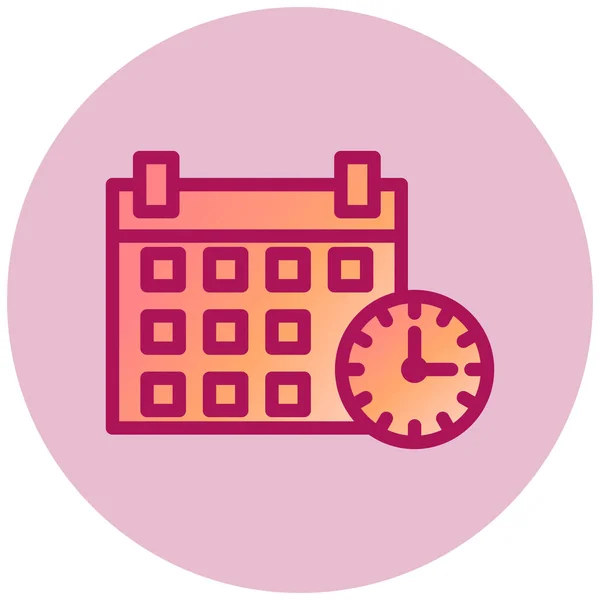 Deadline Web Icon Vector Illustration — Stock Vector