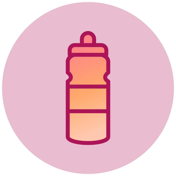 Water Bottle Web Icon Vector Illustration — Stockvektor