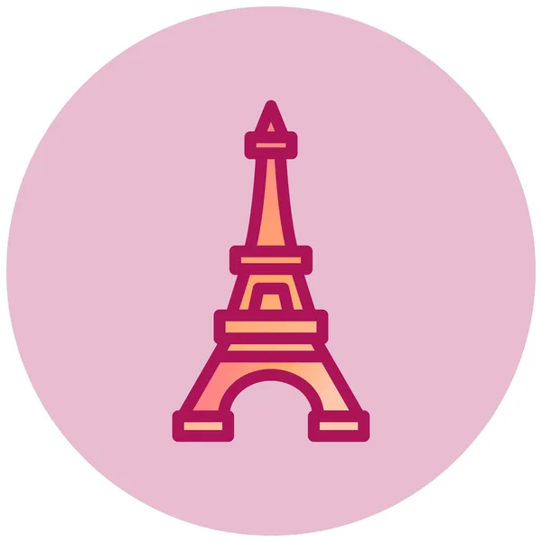 Torre Eiffel Ilustração Simples — Vetor de Stock