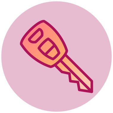 Anahtar. Web simgesi basit illüstrasyon