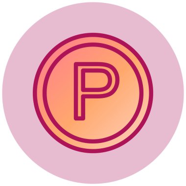 Park ediyor. Web simgesi basit tasarım