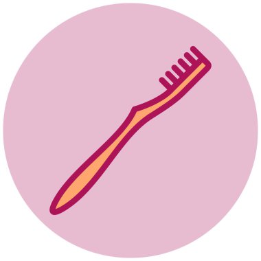 Diş fırçası. Web simgesi basit tasarım