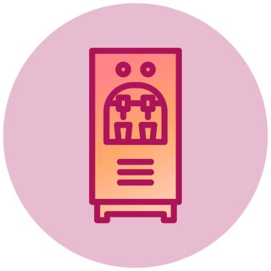 Otel odası vektör simgesi