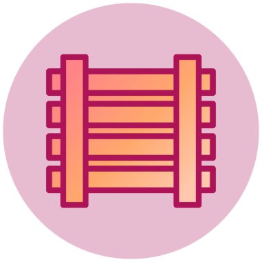 Yedek kulübesi Web simgesi basit illüstrasyon