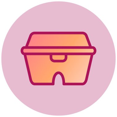 Kova. Web simgesi basit illüstrasyon