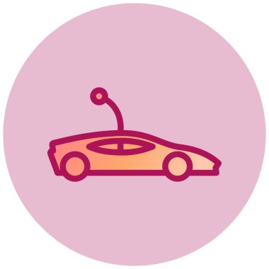 - Araba. Web simgesi basit illüstrasyon