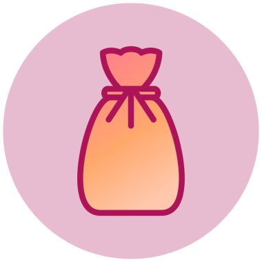 Çanta. Web simgesi basit illüstrasyon