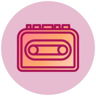 kaset teyp vektör simgesi