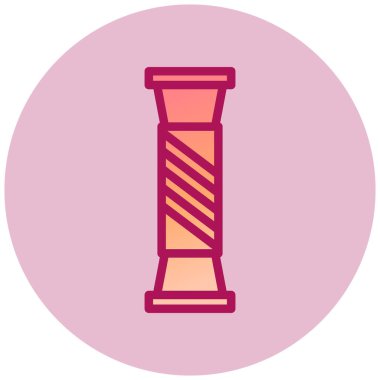 Tek bir simgenin eşsiz vektör illüstrasyonu