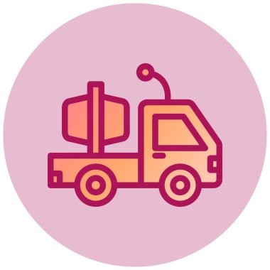 Kamyon. Web simgesi basit illüstrasyon