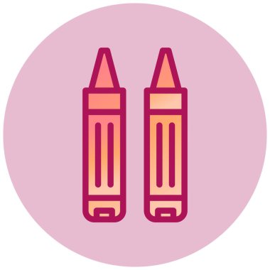 Kalem. Web simgesi basit illüstrasyon