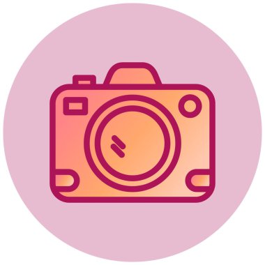 Kamera. Web simgesi basit illüstrasyon