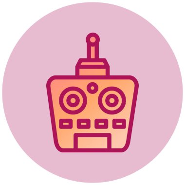 robot. Web simgesi basit illüstrasyon