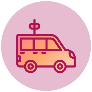 - Araba. Web simgesi basit illüstrasyon