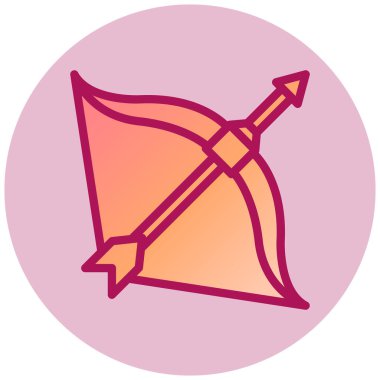 Aşk tanrısı. Web simgesi basit illüstrasyon