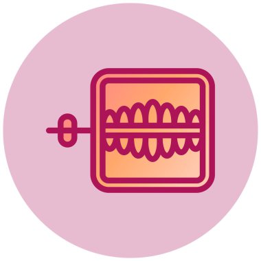 Gıda ve sağlık simgesinin vektör illüstrasyonu