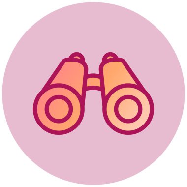 Dürbün. Web simgesi basit tasarım