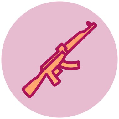 Silah. Web simgesi basit illüstrasyon