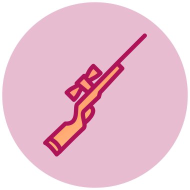 Silah. Web simgesi basit illüstrasyon