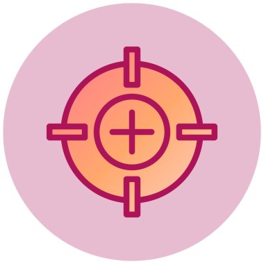 Hedef. Web simgesi basit illüstrasyon