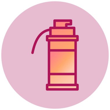 Su şişesi. Basit resimleme