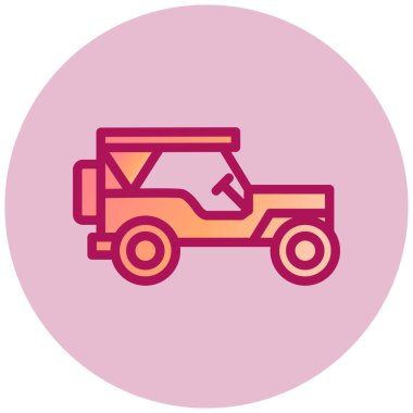 - Araba. Web simgesi basit illüstrasyon