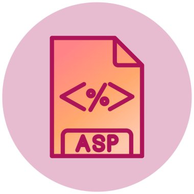  asp dosya biçimi simgesi, illüstrasyon 