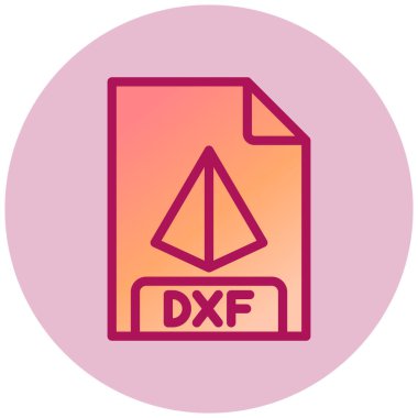 dxf dosya biçimi simgesi, illüstrasyon 