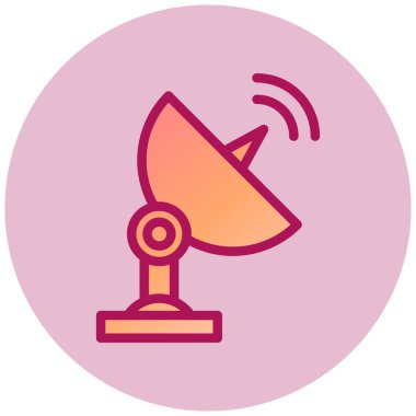 Uydu anteni. Basit resimleme