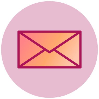 Mektup. Web simgesi basit illüstrasyon