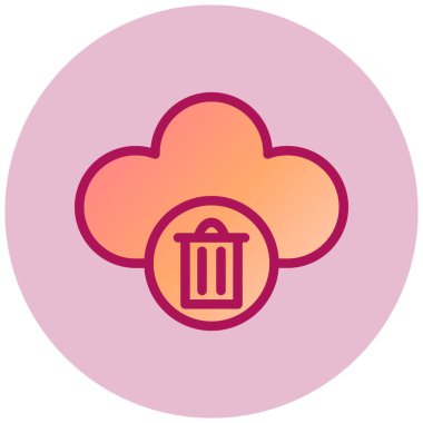 Bulut. Web simgesi basit tasarım