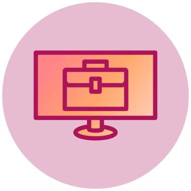 E Business modern ikon vektör illüstrasyonu