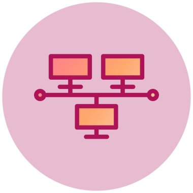 Ağ modern simge vektör illüstrasyonu