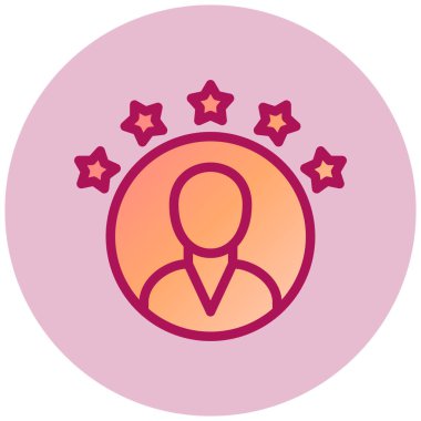 Modern simge vektör çizimi derecelendiriliyor