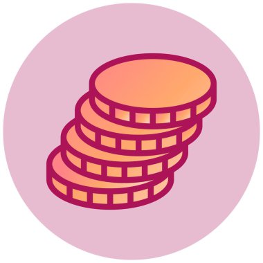 Para Yığını modern simge vektör illüstrasyonu