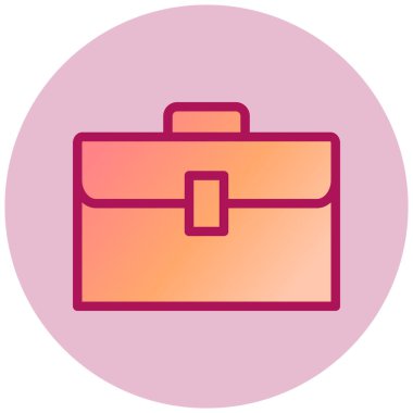 Çanta. Web simgesi basit illüstrasyon