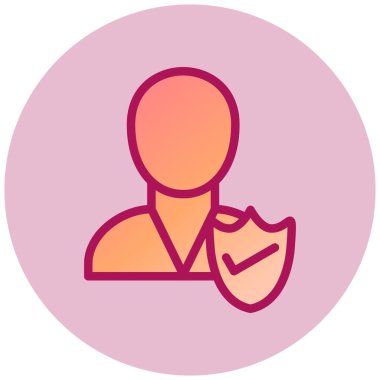 kullanıcı. Web simgesi basit illüstrasyon