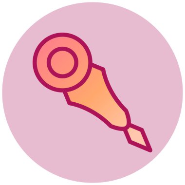 İğne. Web simgesi basit illüstrasyon