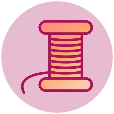 Dikiş. Web simgesi basit illüstrasyon