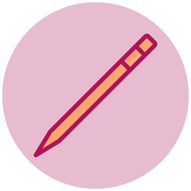 Kalem. Web simgesi basit illüstrasyon